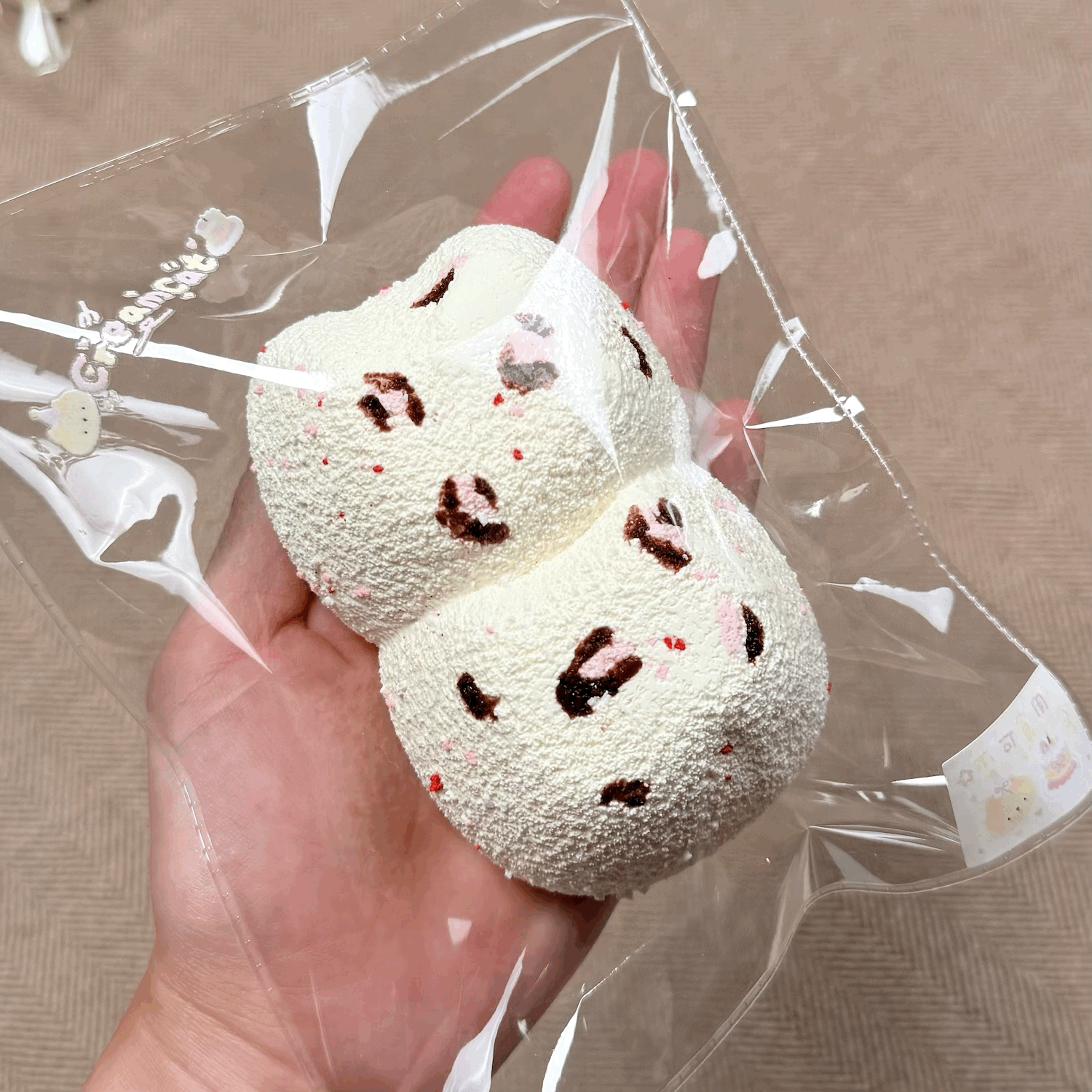 6123　予約品  送料無料  CC   酸奶泥  豹纹猫头二连    受注受け取り締め日：8/30   20：50